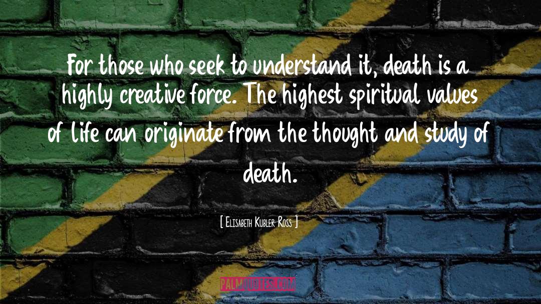 Spiritual Death quotes by Elisabeth Kubler Ross