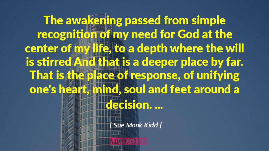 Spiritual Depth quotes by Sue Monk Kidd