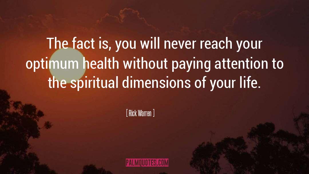 Spiritual Dimensions quotes by Rick Warren