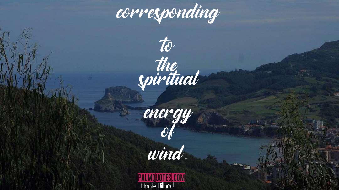 Spiritual Energy quotes by Annie Dillard