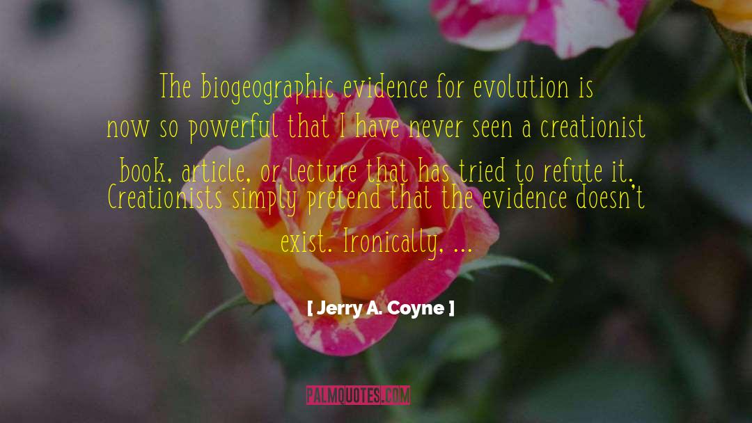 Spiritual Evolution quotes by Jerry A. Coyne