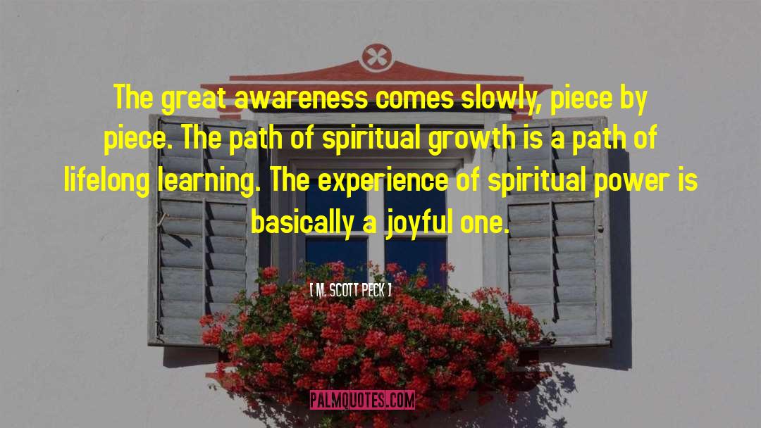 Spiritual Growth quotes by M. Scott Peck