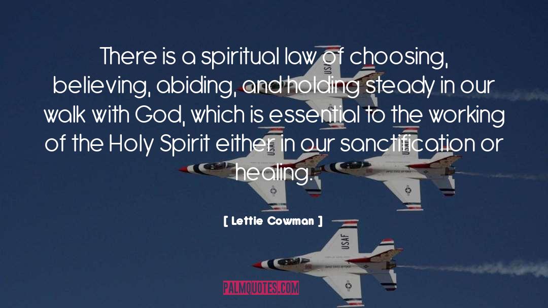 Spiritual Law quotes by Lettie Cowman