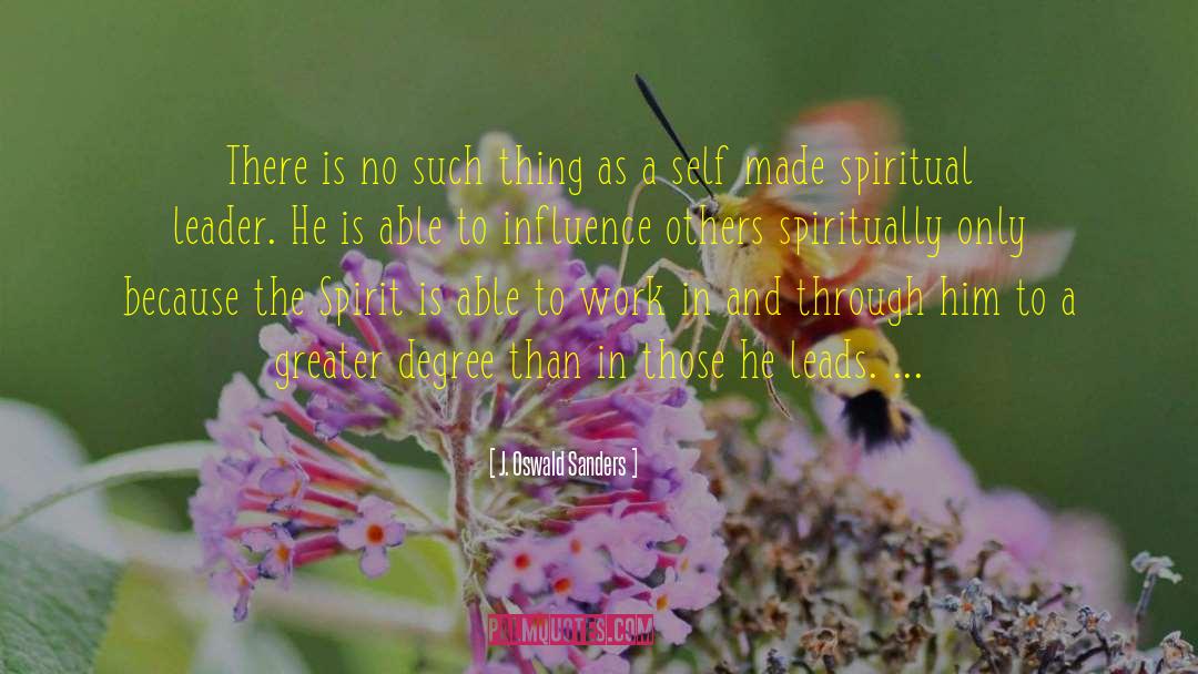 Spiritual Leader quotes by J. Oswald Sanders