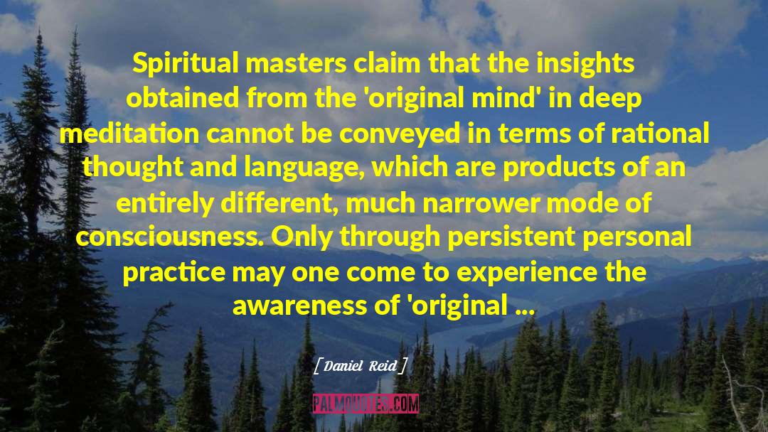 Spiritual Masters quotes by Daniel  Reid