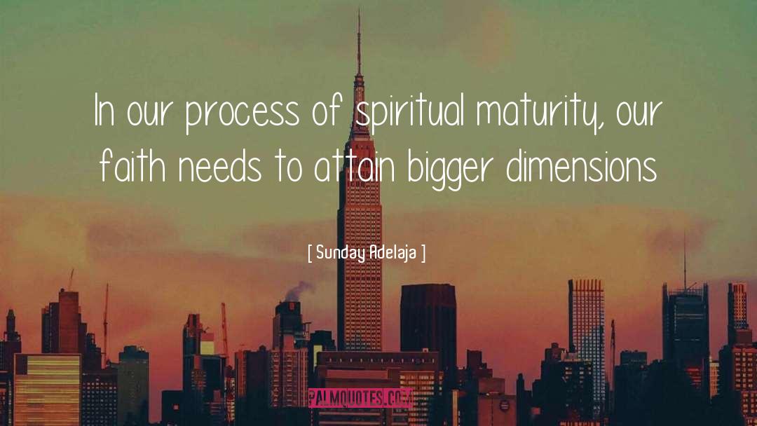 Spiritual Maturity quotes by Sunday Adelaja