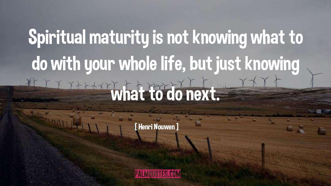 Spiritual Maturity quotes by Henri Nouwen