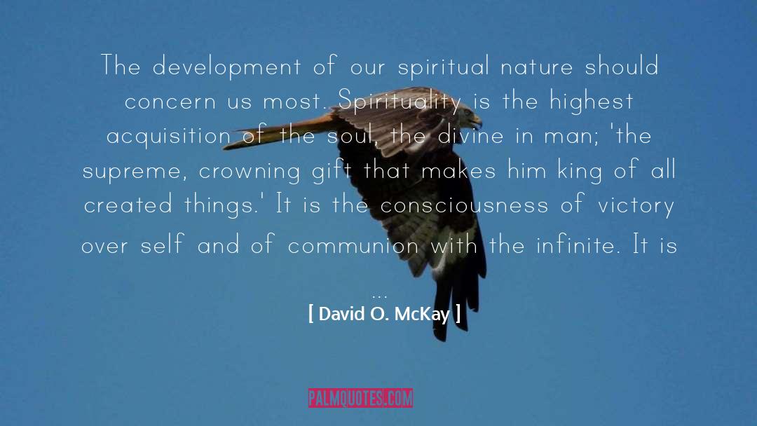 Spiritual Nature quotes by David O. McKay