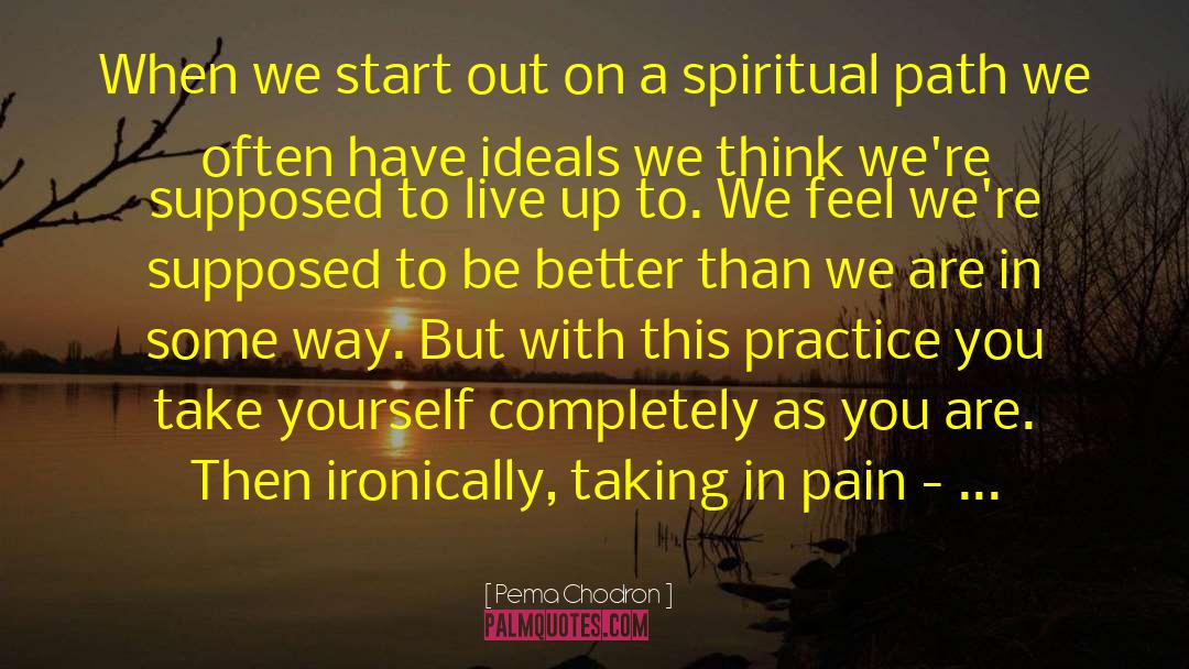 Spiritual Path quotes by Pema Chodron