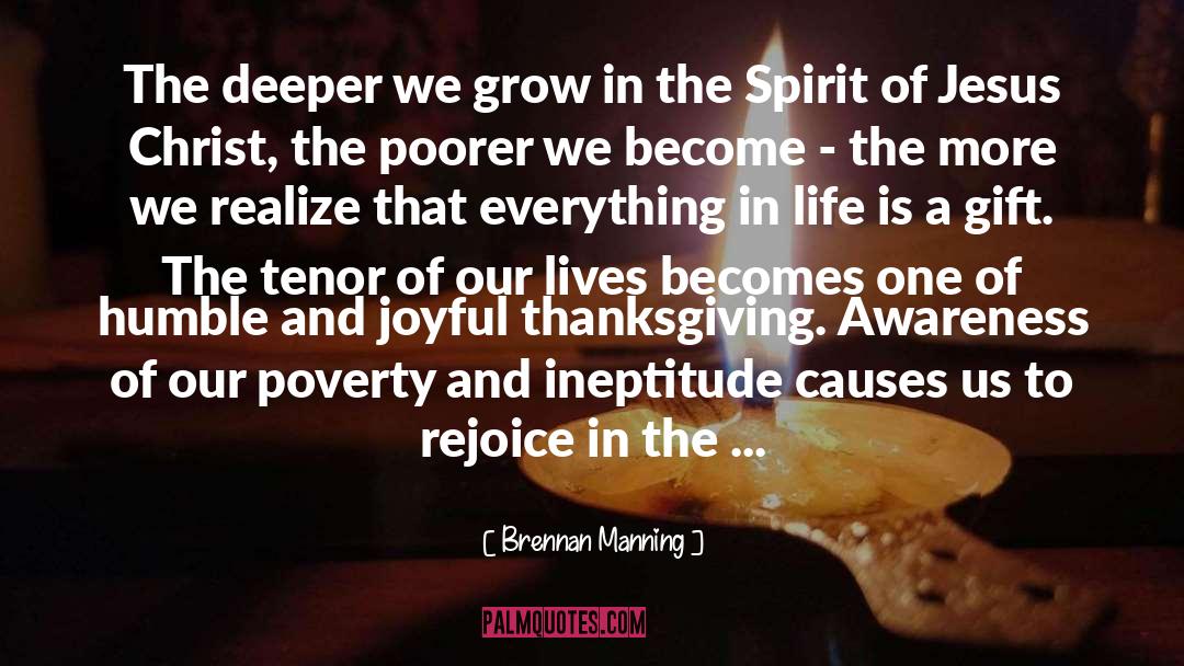 Spiritual Poverty quotes by Brennan Manning