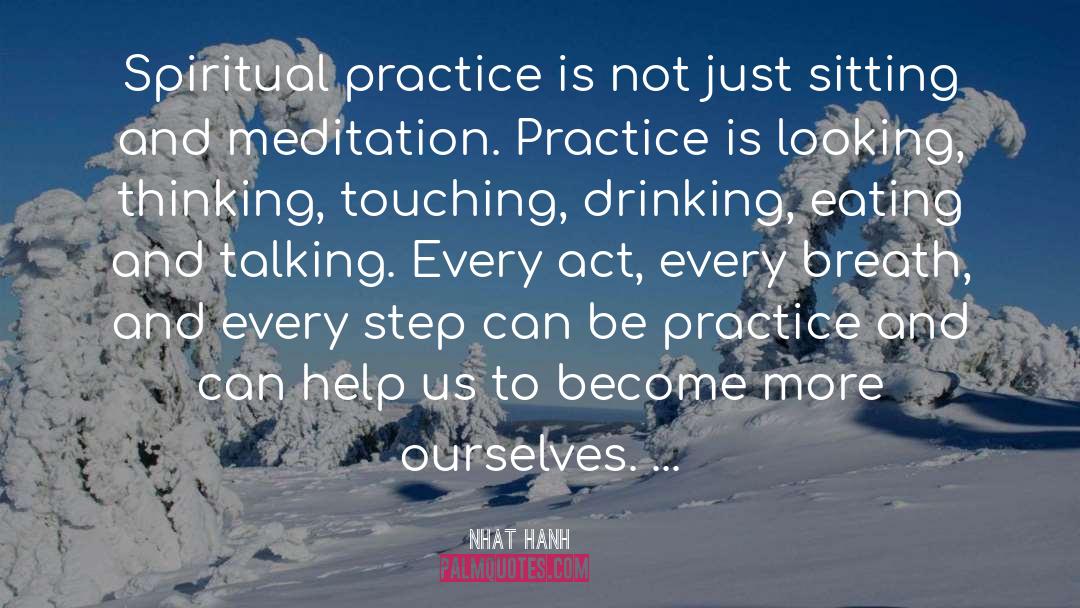 Spiritual Practice quotes by Nhat Hanh