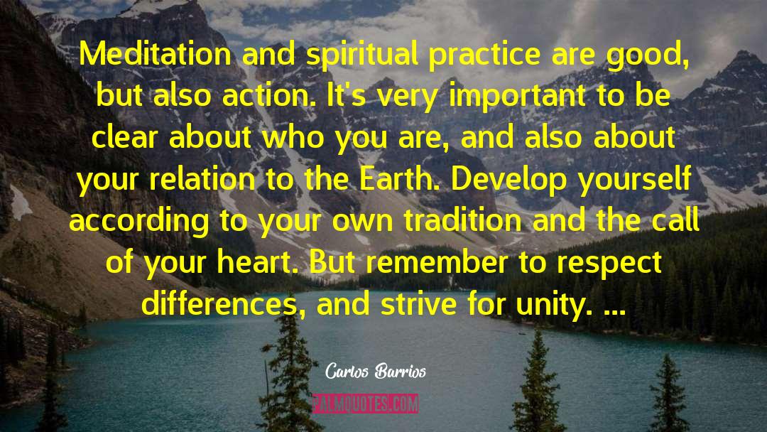 Spiritual Practice quotes by Carlos Barrios
