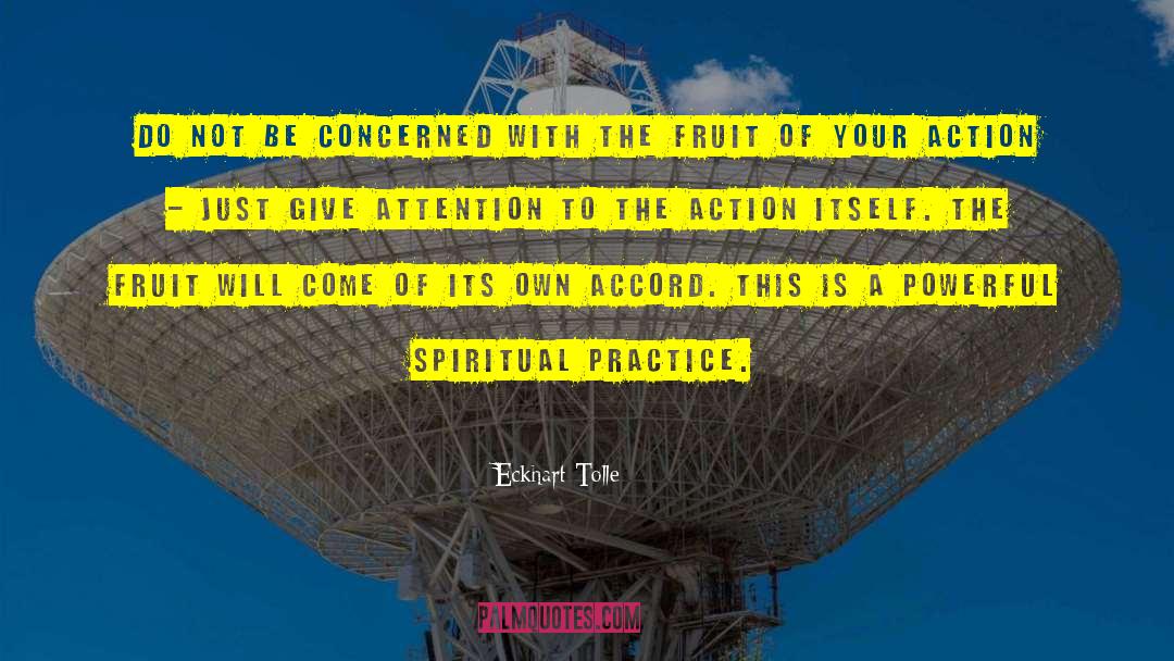 Spiritual Practice quotes by Eckhart Tolle