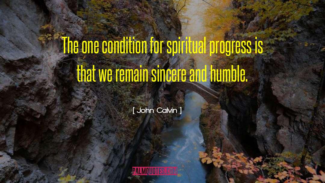 Spiritual Progress quotes by John Calvin