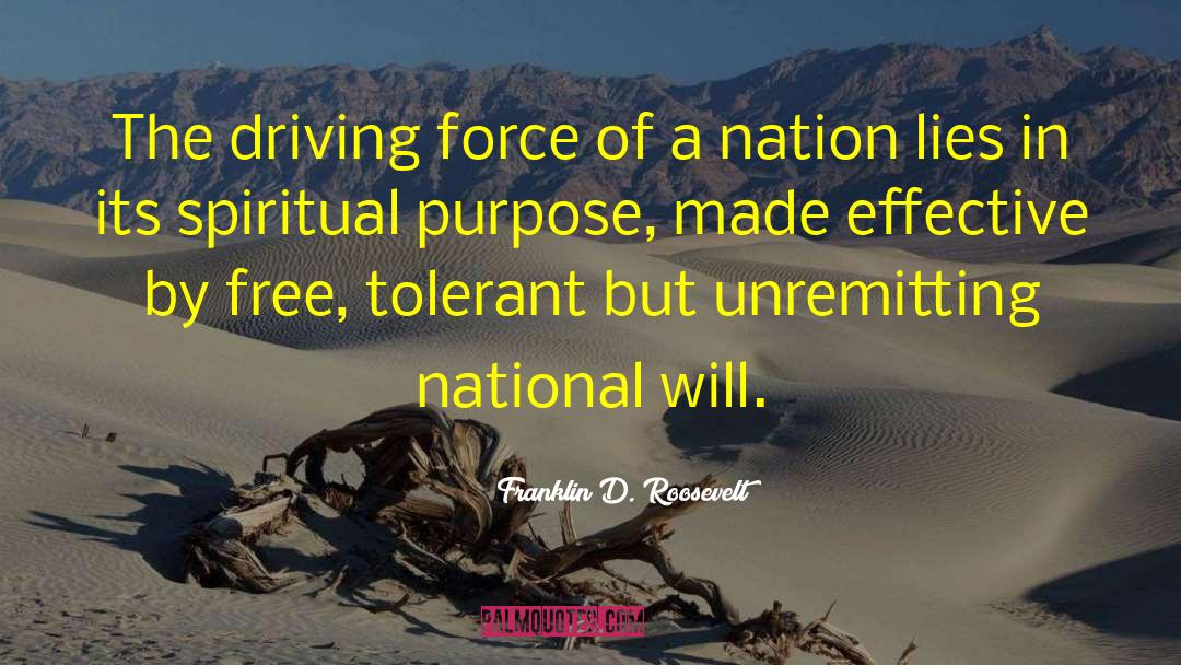 Spiritual Renewal quotes by Franklin D. Roosevelt