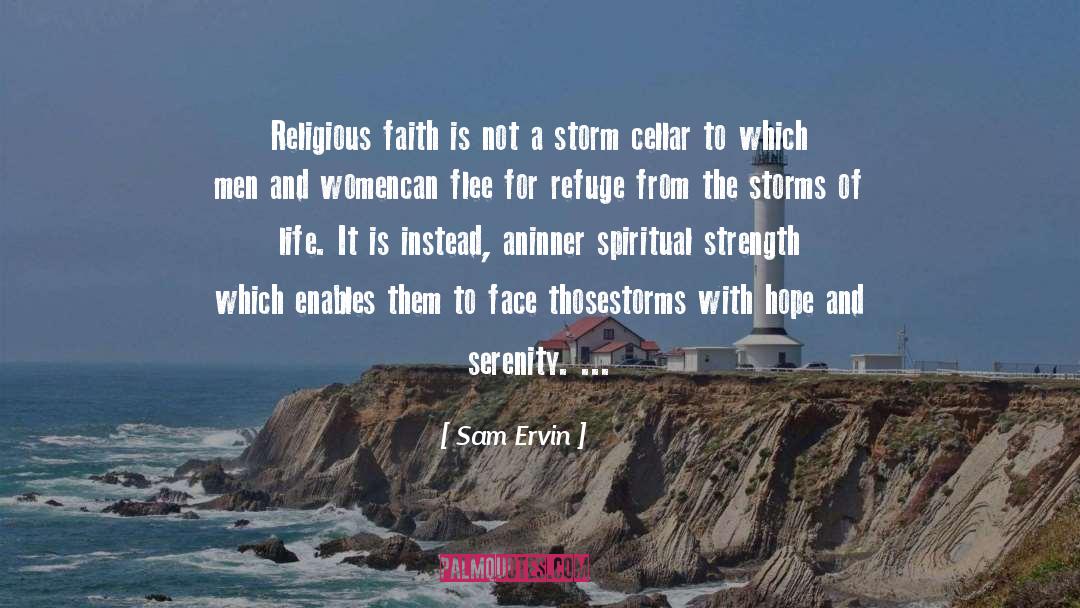 Spiritual Strength quotes by Sam Ervin
