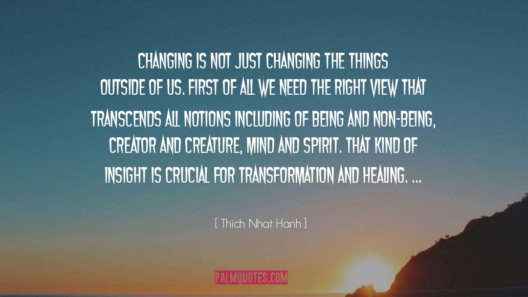 Spiritual Transformation quotes by Thich Nhat Hanh