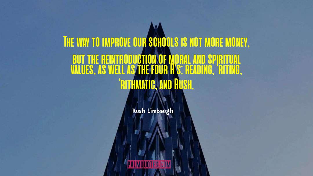 Spiritual Values quotes by Rush Limbaugh