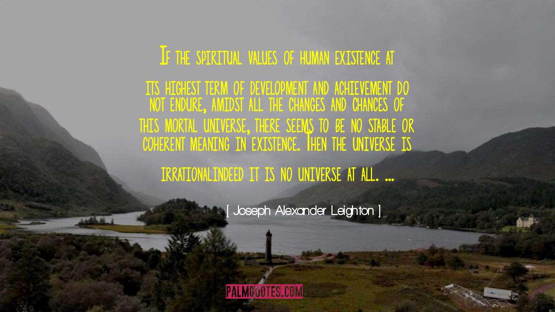 Spiritual Values quotes by Joseph Alexander Leighton