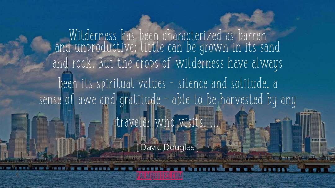 Spiritual Values quotes by David Douglas