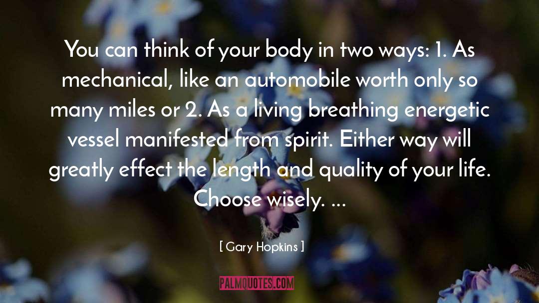 Spirituality Energy Realization quotes by Gary Hopkins