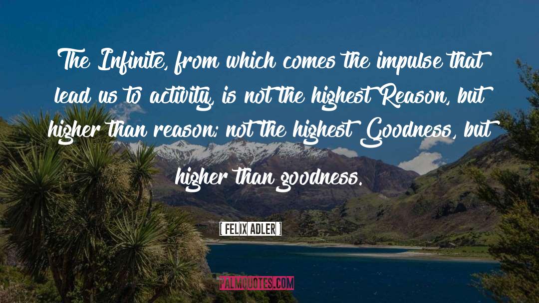 Spirituality Goodness quotes by Felix Adler