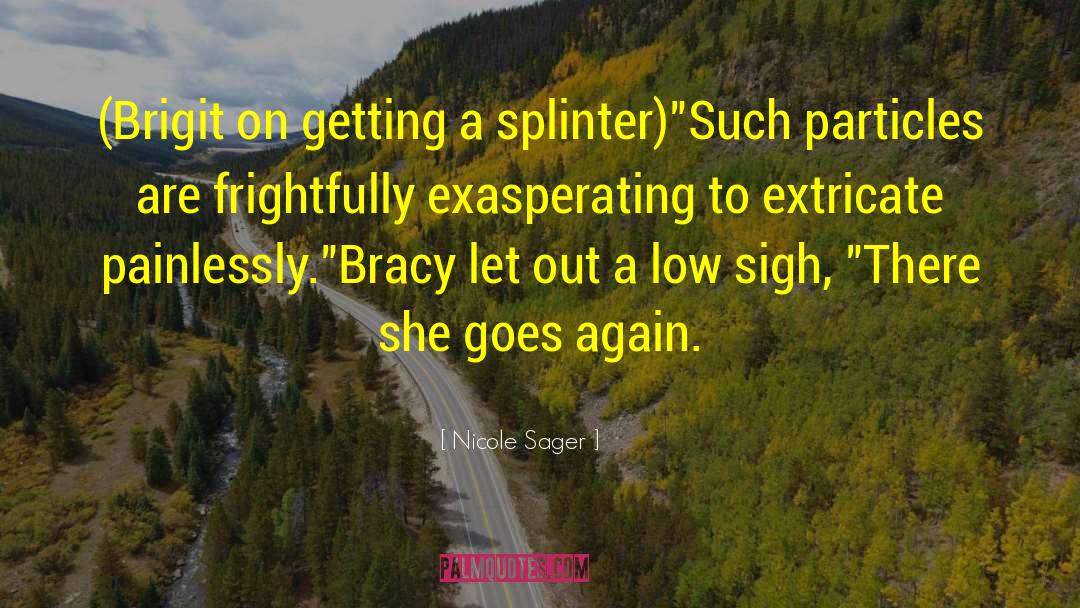 Splinter quotes by Nicole Sager