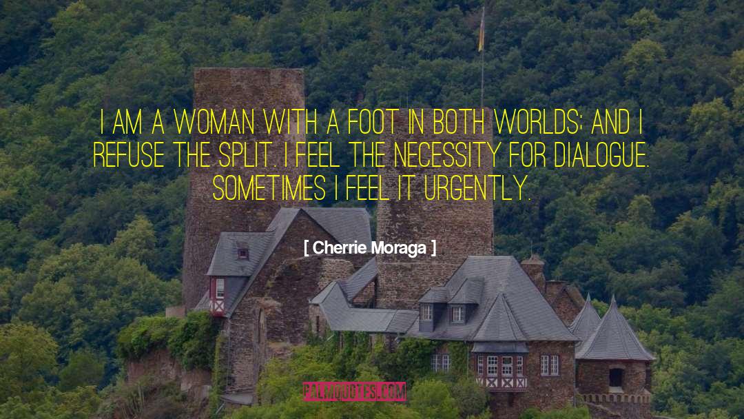 Splits quotes by Cherrie Moraga