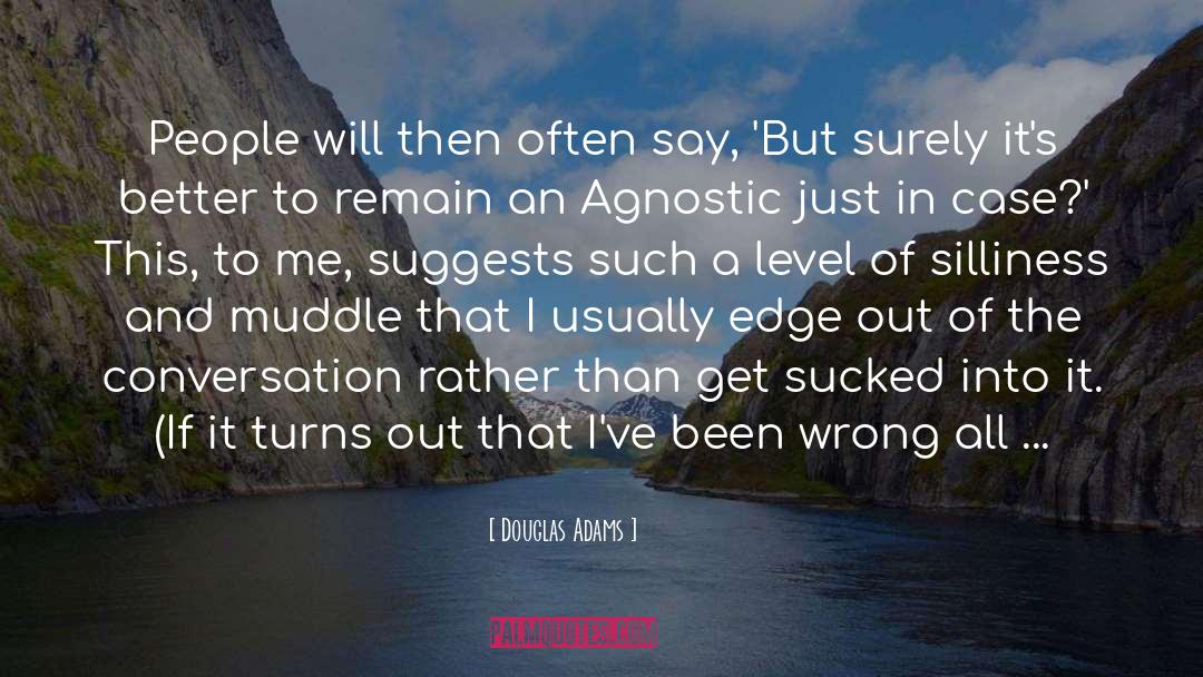 Splitting quotes by Douglas Adams