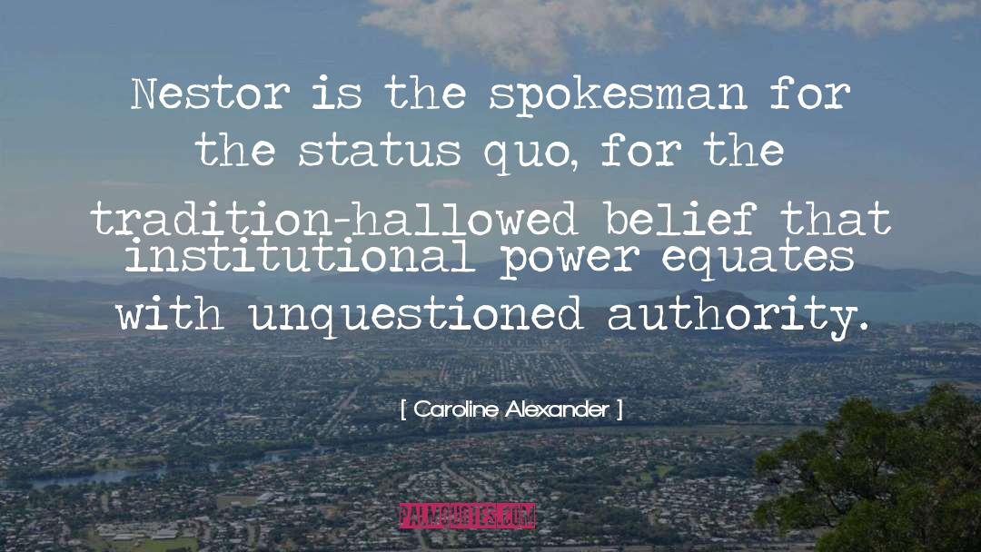Spokesman quotes by Caroline Alexander