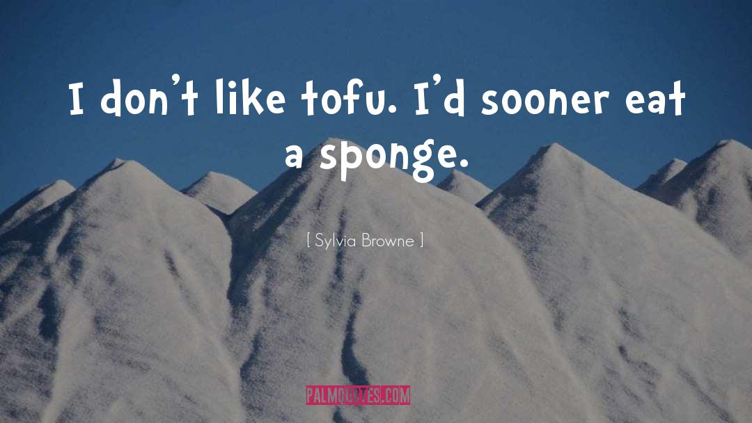Sponge quotes by Sylvia Browne