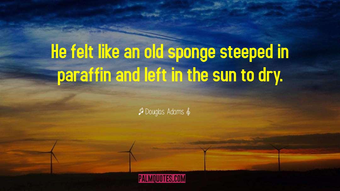 Sponge quotes by Douglas Adams