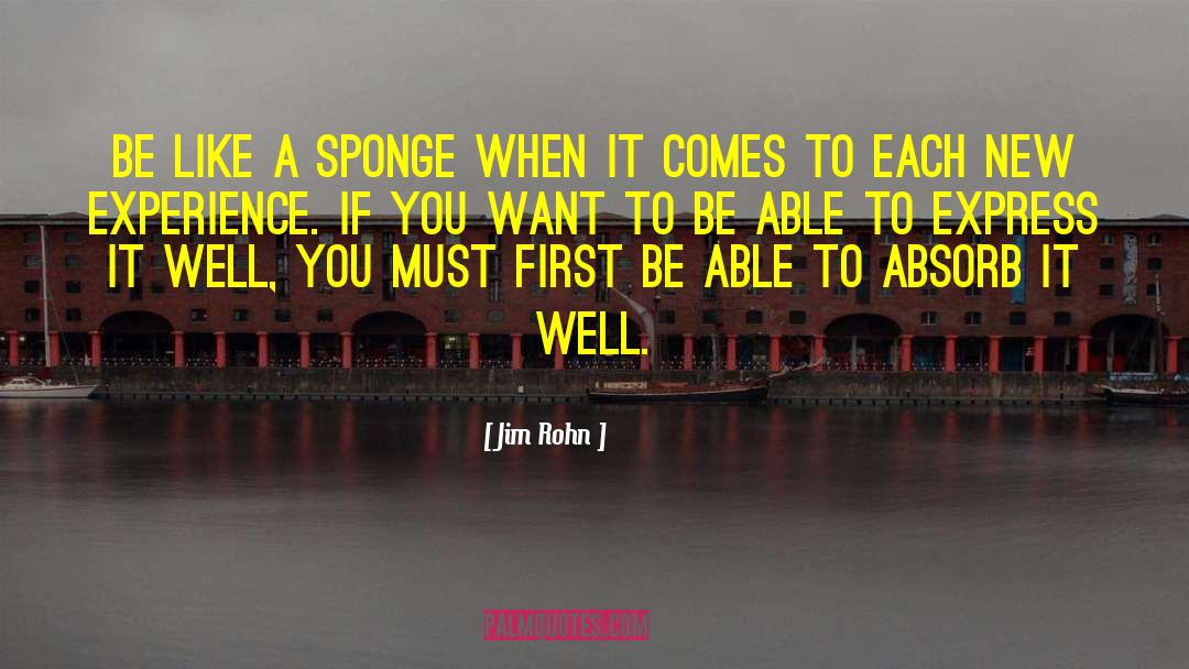 Sponges quotes by Jim Rohn