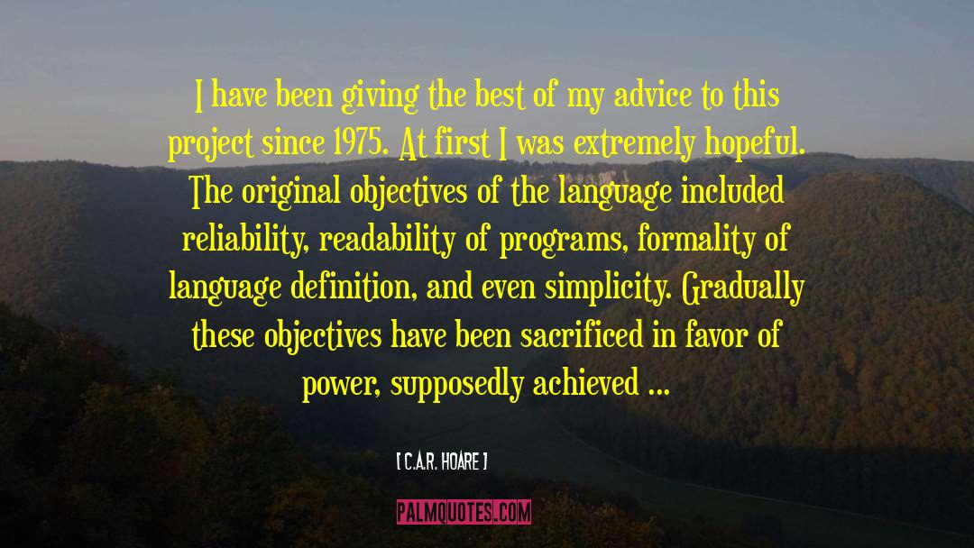 Sponsors quotes by C.A.R. Hoare