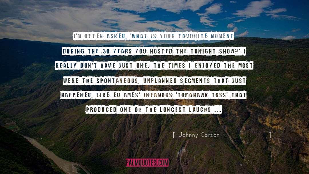 Spontaneous quotes by Johnny Carson