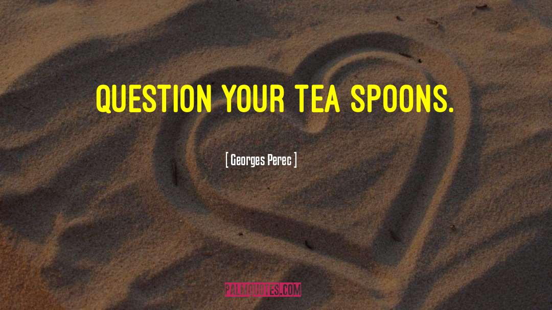 Spoons quotes by Georges Perec