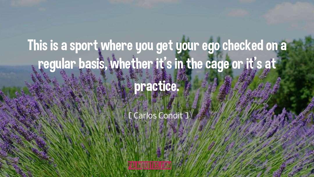 Sport quotes by Carlos Condit