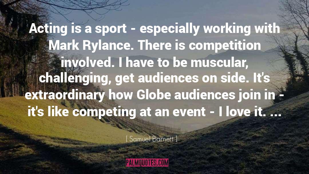 Sport quotes by Samuel Barnett