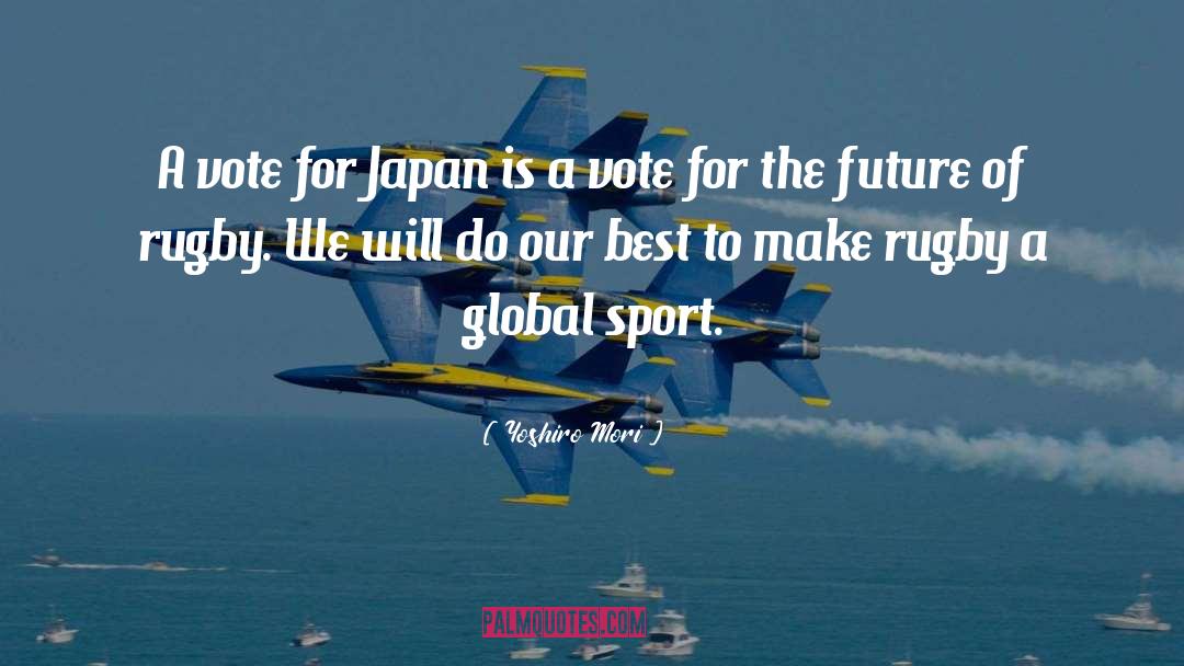 Sport quotes by Yoshiro Mori