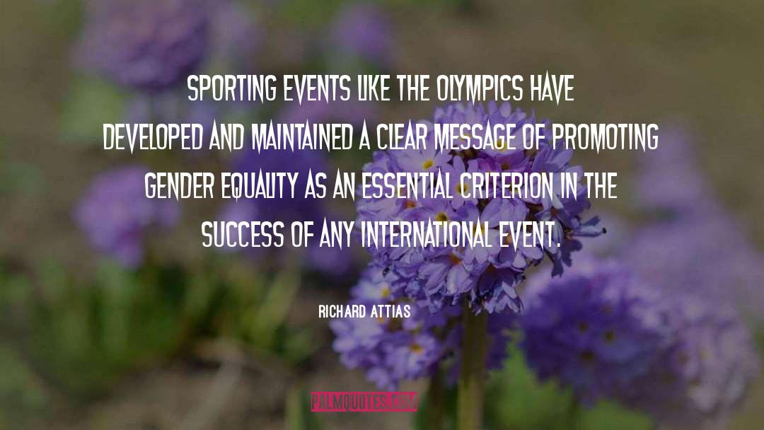 Sporting Events quotes by Richard Attias