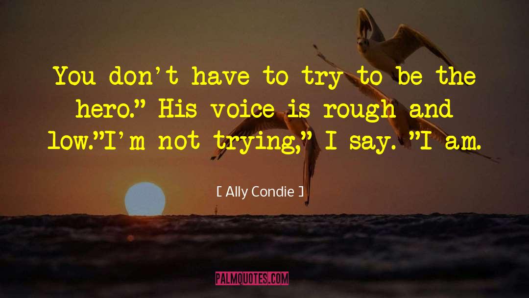 Sports Hero quotes by Ally Condie