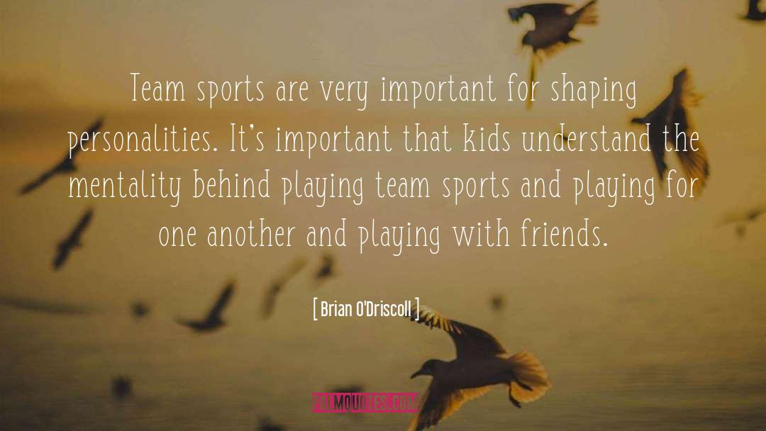 Sports Team quotes by Brian O'Driscoll