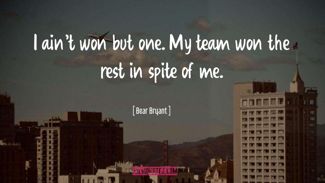 Sports Team quotes by Bear Bryant