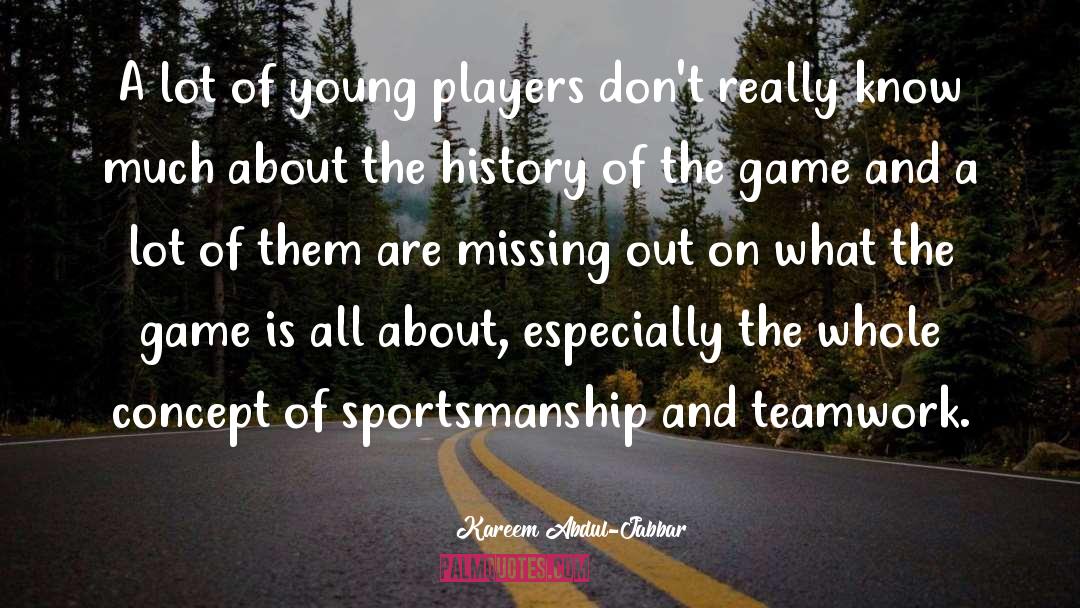 Sportsmanship quotes by Kareem Abdul-Jabbar