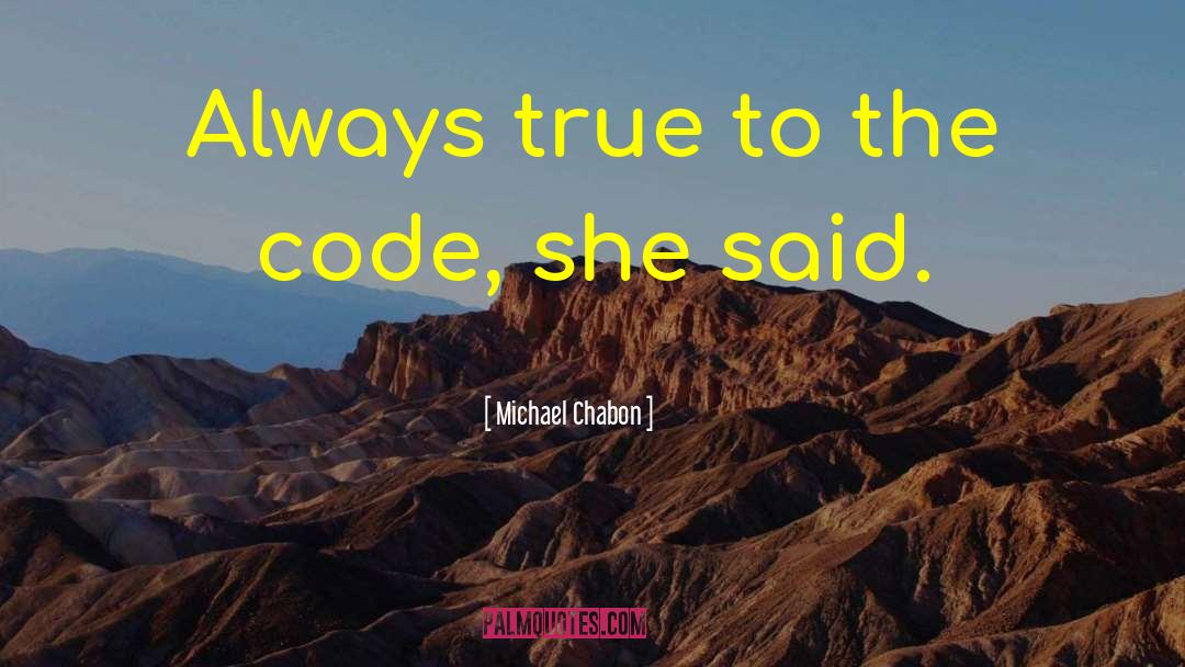 Spotify Code quotes by Michael Chabon