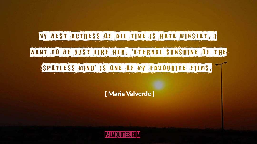 Spotless quotes by Maria Valverde