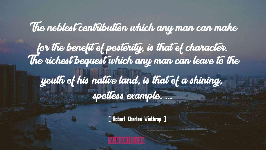 Spotless quotes by Robert Charles Winthrop