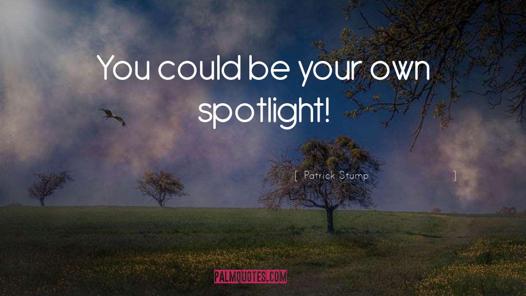 Spotlight quotes by Patrick Stump