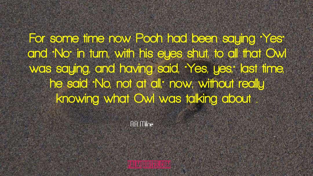 Spotten Owl quotes by A.A. Milne