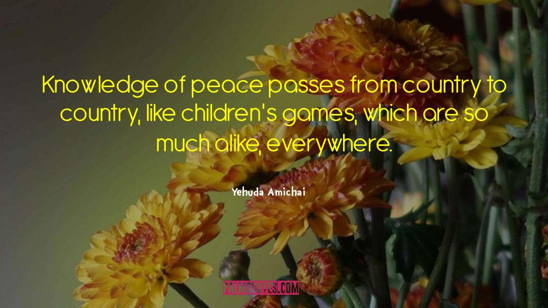Spread Peace Everywhere quotes by Yehuda Amichai
